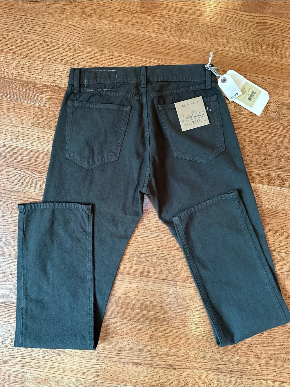 Rag & Bone RB15X Slim Straight Fatigue Canvas Pants 31 NWT Tailored Workwear